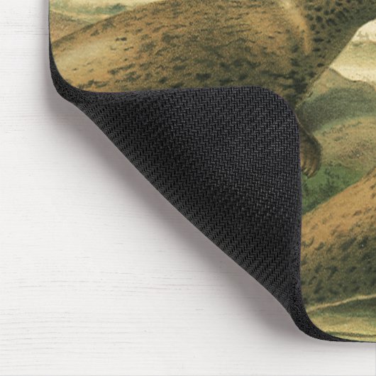 ヴィンテージヒョウ・シール、水中競技動物海洋生物 マウスパッド (コーナー)