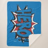 ヴィンテージヒーローアートグラフィックすごいヒーローアート シェルパブランケット (正面)