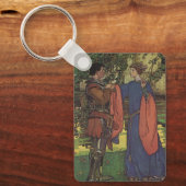 ヴィンテージヒーロープリンスナイト輝くアーマープリンセス キーホルダー (正面)