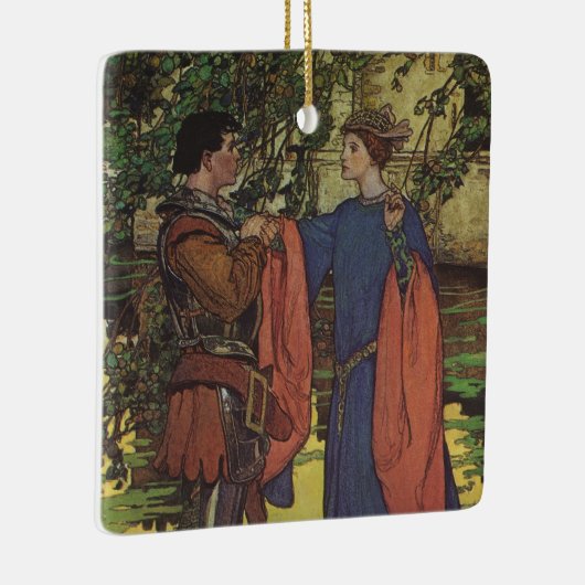 ヴィンテージヒーロープリンスナイト輝くアーマープリンセス セラミックオーナメント (右)