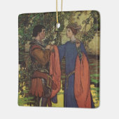 ヴィンテージヒーロープリンスナイト輝くアーマープリンセス セラミックオーナメント (左)