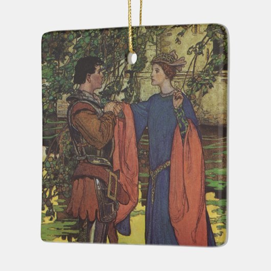 ヴィンテージヒーロープリンスナイト輝くアーマープリンセス セラミックオーナメント (左)