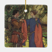 ヴィンテージヒーロープリンスナイト輝くアーマープリンセス セラミックオーナメント (裏面)