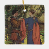 ヴィンテージヒーロープリンスナイト輝くアーマープリンセス セラミックオーナメント (正面)