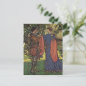 ヴィンテージヒーロープリンスナイト輝くアーマープリンセス ポストカード (スタンド正面)