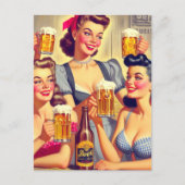 ヴィンテージビアガールズ ポストカード (正面)