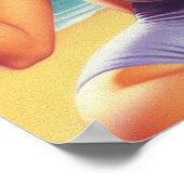 ヴィンテージビアサマーピンアップ ポスター (角)