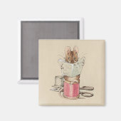 ヴィンテージビアトリックスポッターの仕立てグロスターマウス マグネット (正面/裏面)