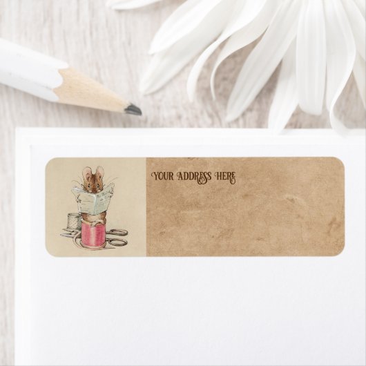 ヴィンテージビアトリックスポッターの仕立てグロスターマウス ラベル (インサイチュ)