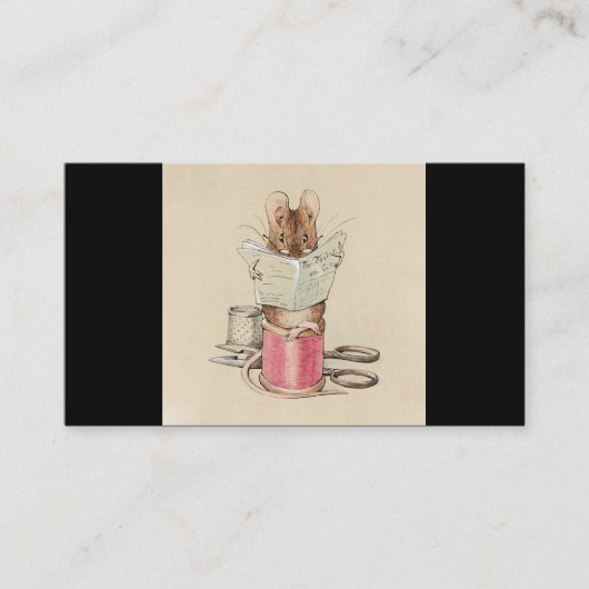 ヴィンテージビアトリックスポッターの仕立てグロスターマウス 名刺 (正面)