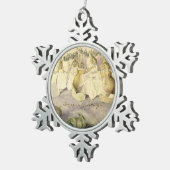 ヴィンテージビアトリックスポッタークリスマスラビッツ スノーフレークピューターオーナメント (右)