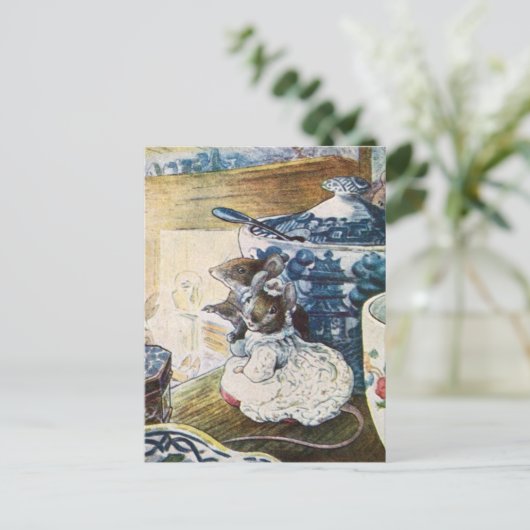 ヴィンテージビアトリックスポッターネズミテーラーオブグロスター ポストカード (スタンド正面)