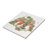 ヴィンテージビアトリックスポッターバニーズブルーベリー狩り タイル (側面)