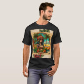 ヴィンテージビア：アメリカ伝統的タトゥーデザイン Tシャツ (正面フル)