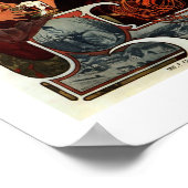 ヴィンテージビエールドラメウスパリフランス ポスター (角)