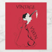 ヴィンテージビクセンのワインラベル ワインラベル (シングルラベル)