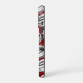 ヴィンテージビクセン黒さくらんぼレッドヴィンテージブロックサード iPhone 16ケース (左側面)