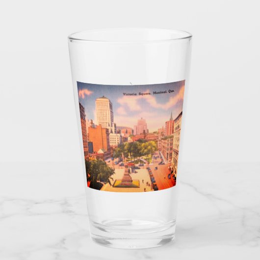 ヴィンテージビクトリアスクエア、モントリオール、ケベック、カナダ タンブラーグラス (正面)