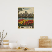 ヴィンテージビクトリアブリティッシュコロンビアトラベル ポスター (キッチン)