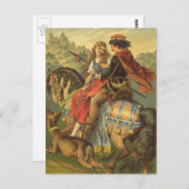 ヴィンテージビクトリアンおとぎ話 ポストカード (正面/裏面)