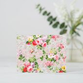 ヴィンテージビクトリアンお洒落ガーデン ポストカード (スタンド正面)