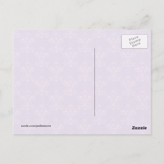 ヴィンテージビクトリアンお洒落ガーデン ポストカード (裏面)