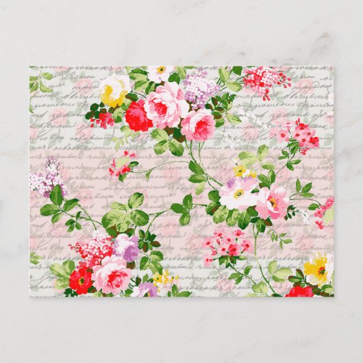 ヴィンテージビクトリアンお洒落ガーデン ポストカード (正面)