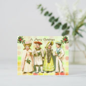 ヴィンテージビクトリアンからのクリスマスの挨拶 シーズンポストカード (スタンド正面)
