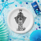 ヴィンテージビクトリアンこうもり ペーパープレート (パーティー)