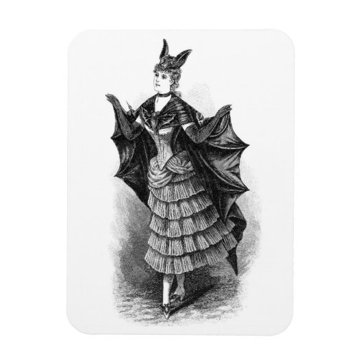 ヴィンテージビクトリアンこうもり マグネット (縦)