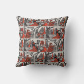 ヴィンテージビクトリアンすてきクリスマスギャーブアンティーク クッション (裏面)