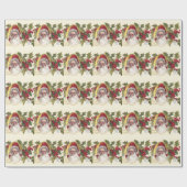 ヴィンテージビクトリアンなサンタクロースのc.1906クリスマス ラッピングペーパー (フラット)