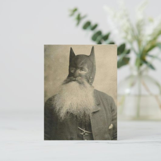 ヴィンテージビクトリアンに耳をつけた男 ポストカード (スタンド正面)