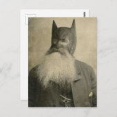 ヴィンテージビクトリアンに耳をつけた男 ポストカード (正面/裏面)