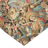 ヴィンテージビクトリアンのおもちゃパターン ショートテーブルランナー (コーナー)