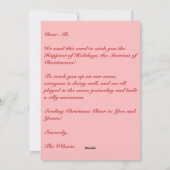 ヴィンテージビクトリアンのクリスマスの子ども（ミスタントウあり） シーズンカード (裏面)