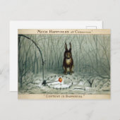 ヴィンテージビクトリアンのクリスマス葉書 ポストカード (正面/裏面)