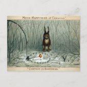 ヴィンテージビクトリアンのクリスマス葉書 ポストカード (正面)