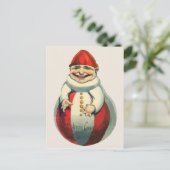 ヴィンテージビクトリアンのクリスマス葉書 ポストカード (スタンド正面)