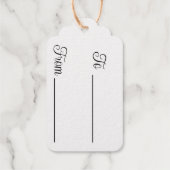 ヴィンテージビクトリアンのクリスマス ギフトタグ (裏面)