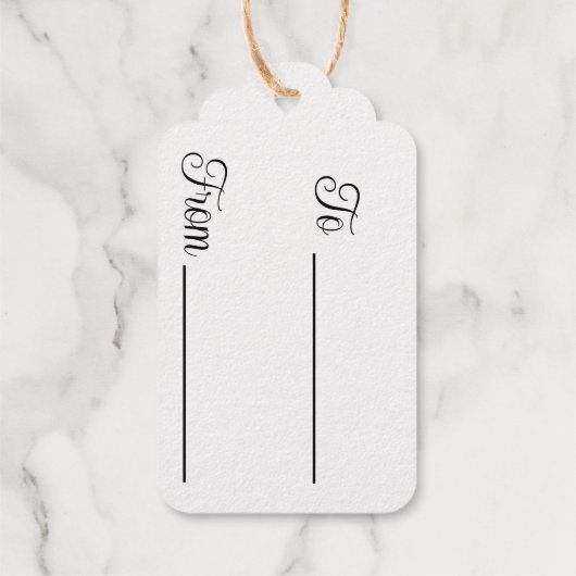 ヴィンテージビクトリアンのクリスマス ギフトタグ (裏面)