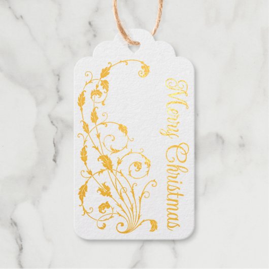 ヴィンテージビクトリアンのクリスマス ギフトタグ (正面)