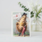 ヴィンテージビクトリアンのクリスマス ポストカード (スタンド正面)