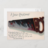 ヴィンテージビクトリアンのクリスマス ポストカード (正面/裏面)