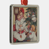 ヴィンテージビクトリアンのクリスマス メタルオーナメント (右)