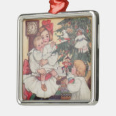 ヴィンテージビクトリアンのクリスマス メタルオーナメント (左)