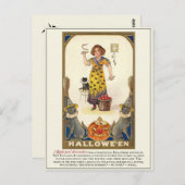 ヴィンテージビクトリアンのハロウィーンの伝統 ポストカード (正面/裏面)