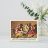 ヴィンテージビクトリアンのハロウィーンの伝統 ポストカード (スタンド正面)