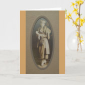 ヴィンテージビクトリアンのフォトカード – 空白の カード (黄色い花)