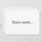 ヴィンテージビクトリアンの乗り物 招待状 (裏面)